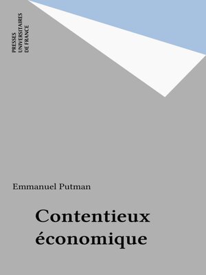 cover image of Contentieux économique